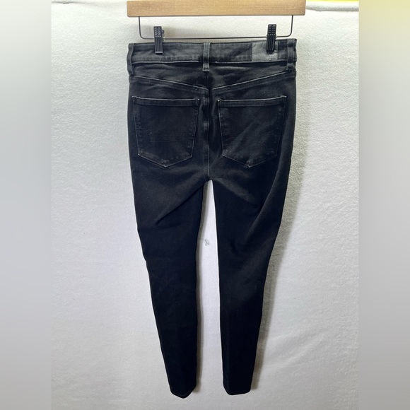 American Eagle Dream Stretch High Rise Jegging Jeans Womens 2 Black Denim 2176 - Picture 9 of 10